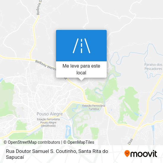 Rua Doutor Samuel S. Coutinho mapa