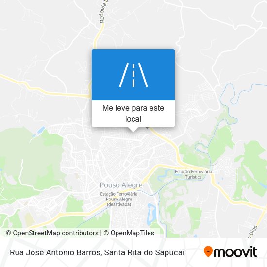 Rua José Antônio Barros mapa