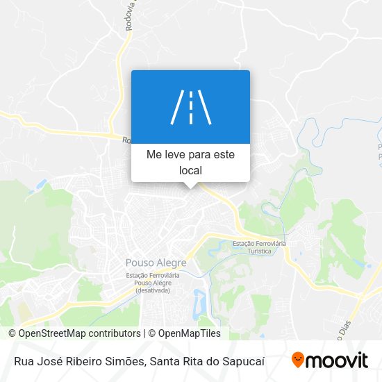 Rua José Ribeiro Simões mapa
