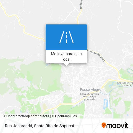 Rua Jacarandá mapa