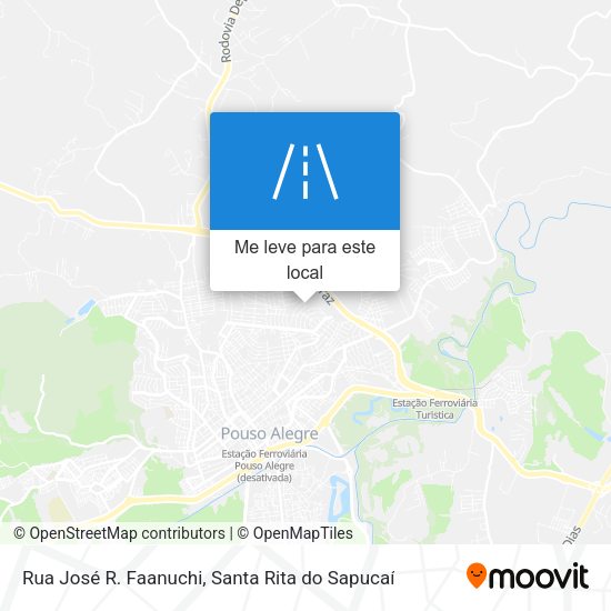 Rua José R. Faanuchi mapa