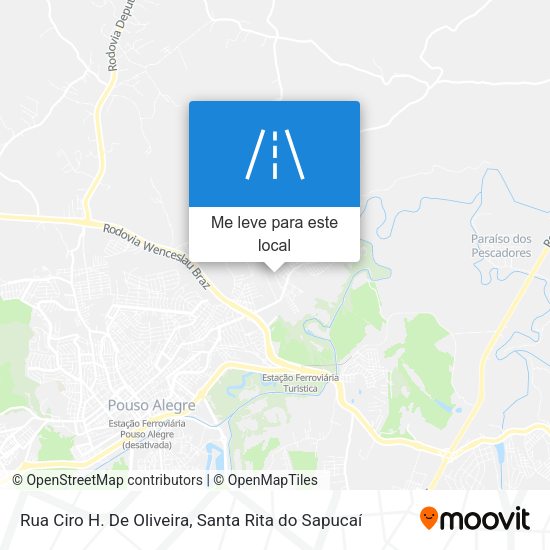 Rua Ciro H. De Oliveira mapa