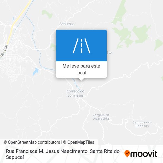 Rua Francisca M. Jesus Nascimento mapa