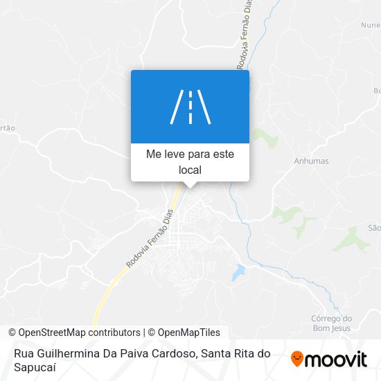 Rua Guilhermina Da Paiva Cardoso mapa