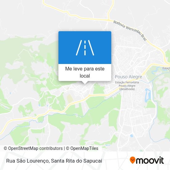 Rua São Lourenço mapa