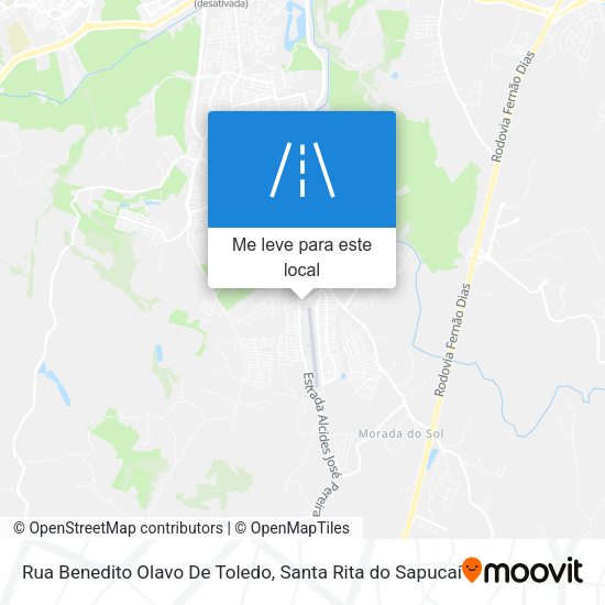 Rua Benedito Olavo De Toledo mapa