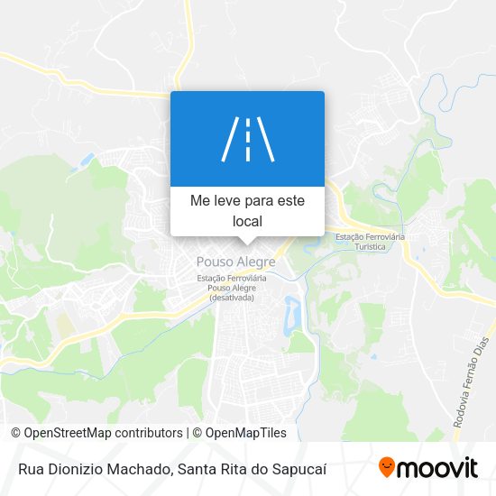 Rua Dionizio Machado mapa