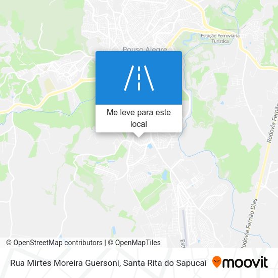 Rua Mirtes Moreira Guersoni mapa