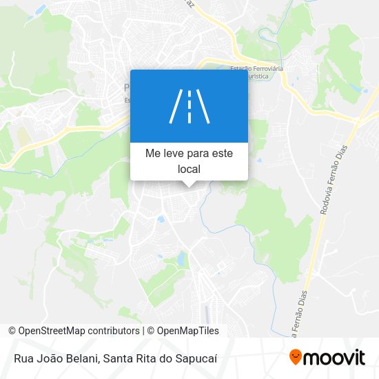 Rua João Belani mapa