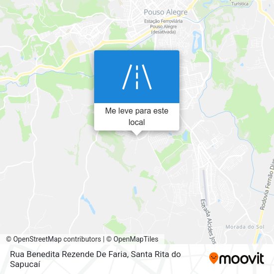 Rua Benedita Rezende De Faria mapa