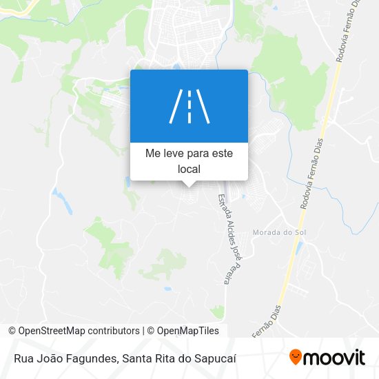 Rua João Fagundes mapa