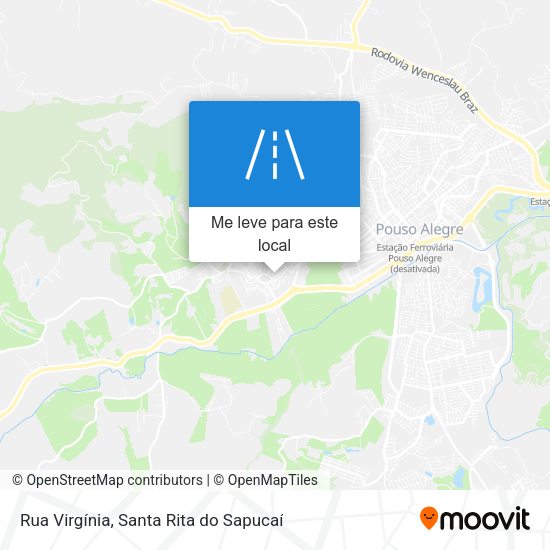 Rua Virgínia mapa