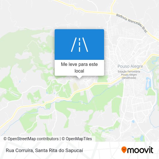 Rua Corruíra mapa