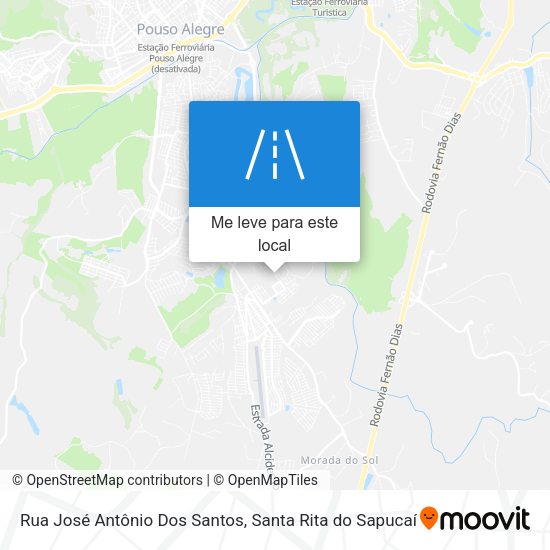 Rua José Antônio Dos Santos mapa