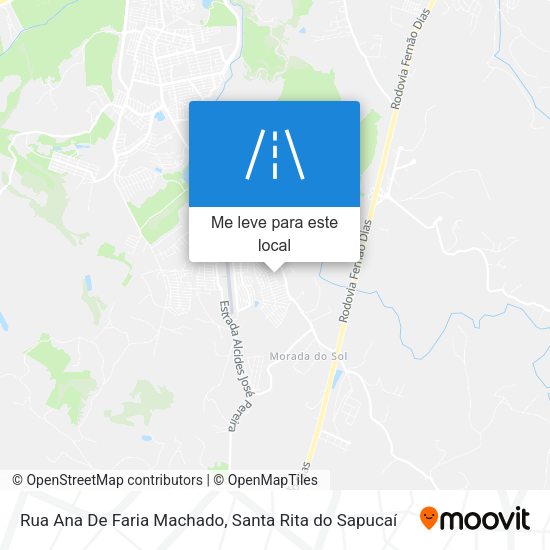Rua Ana De Faria Machado mapa