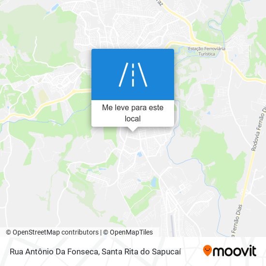 Rua Antônio Da Fonseca mapa