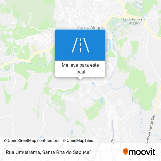 Rua Umuarama mapa