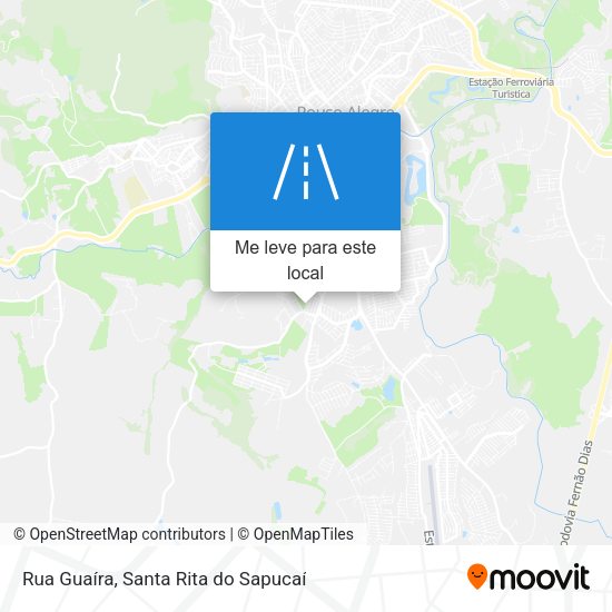 Rua Guaíra mapa
