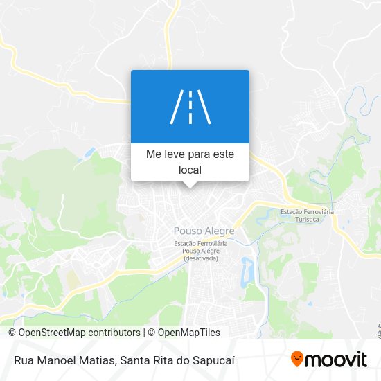 Rua Manoel Matias mapa