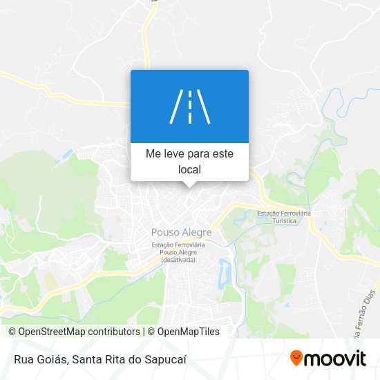 Rua Goiás mapa