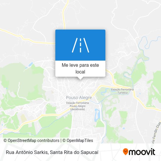 Rua Antônio Sarkis mapa