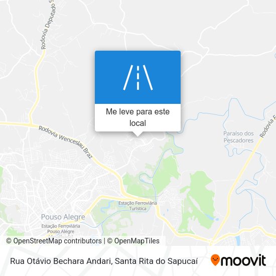 Rua Otávio Bechara Andari mapa