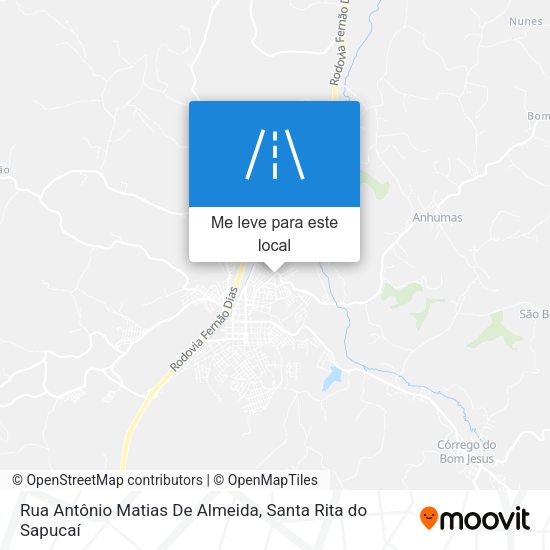 Rua Antônio Matias De Almeida mapa