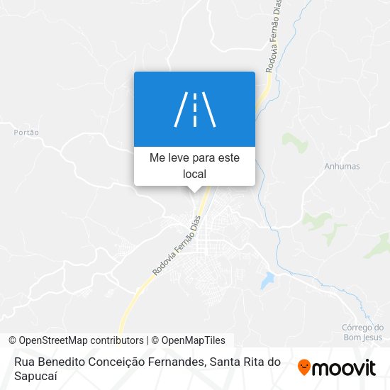 Rua Benedito Conceição Fernandes mapa