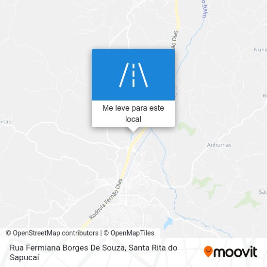 Rua Fermiana Borges De Souza mapa