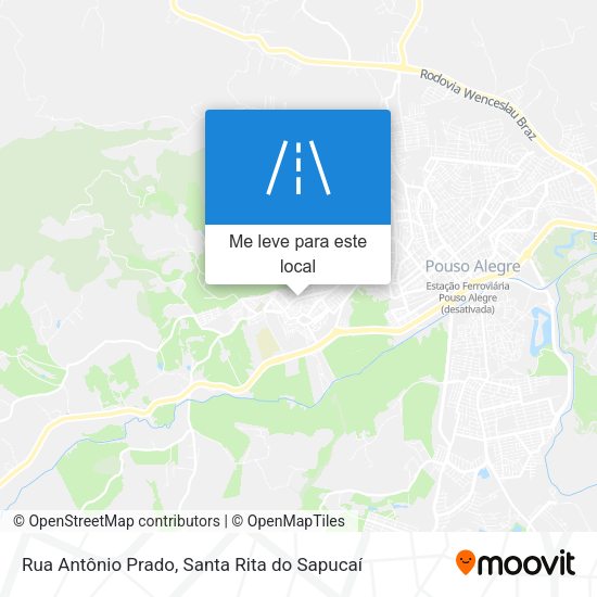 Rua Antônio Prado mapa