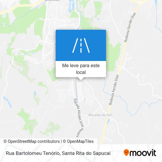 Rua Bartolomeu Tenório mapa