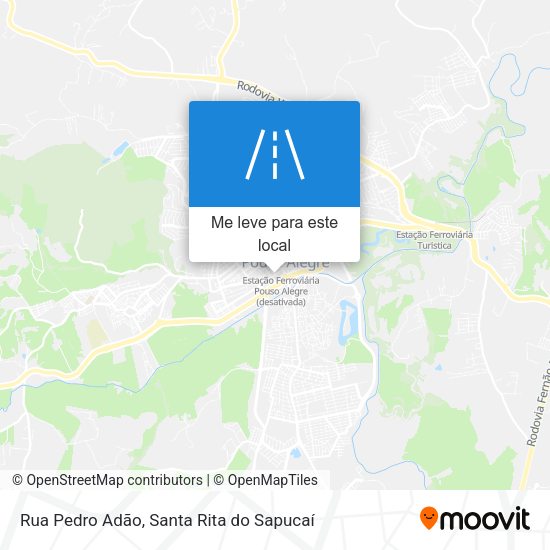 Rua Pedro Adão mapa