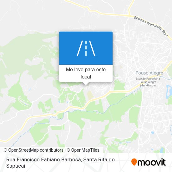Rua Francisco Fabiano Barbosa mapa