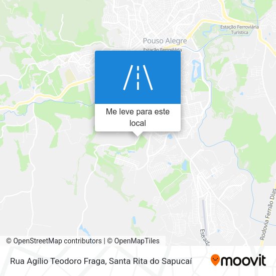 Rua Agílio Teodoro Fraga mapa