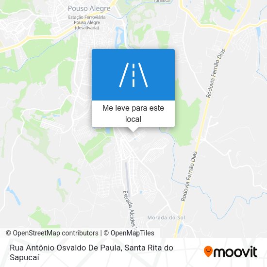Rua Antônio Osvaldo De Paula mapa