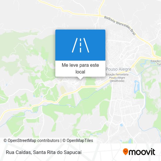 Rua Caldas mapa
