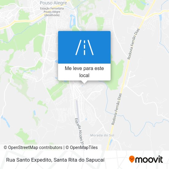 Rua Santo Expedito mapa