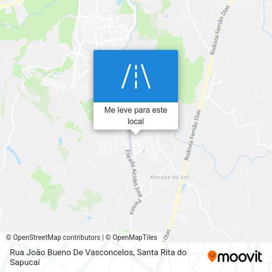 Rua João Bueno De Vasconcelos mapa