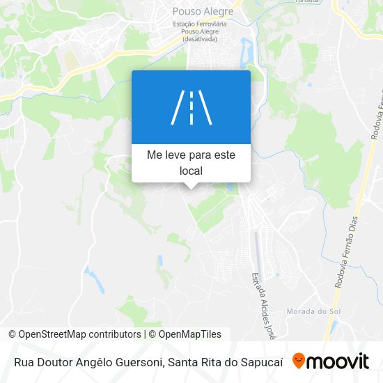 Rua Doutor Angêlo Guersoni mapa