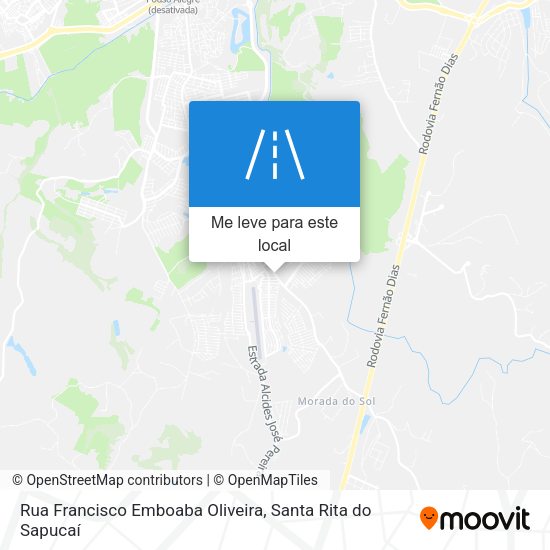 Rua Francisco Emboaba Oliveira mapa