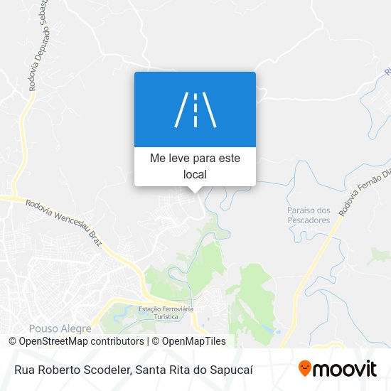 Rua Roberto Scodeler mapa