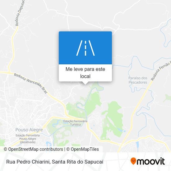 Rua Pedro Chiarini mapa