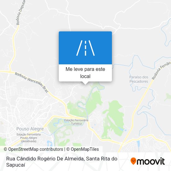 Rua Cândido Rogério De Almeida mapa