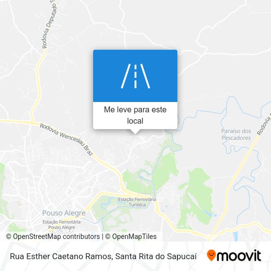 Rua Esther Caetano Ramos mapa
