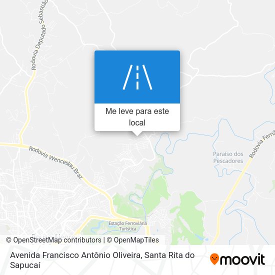 Avenida Francisco Antônio Oliveira mapa