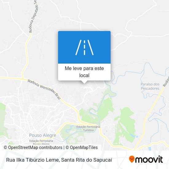 Rua Ilka Tibúrzio Leme mapa