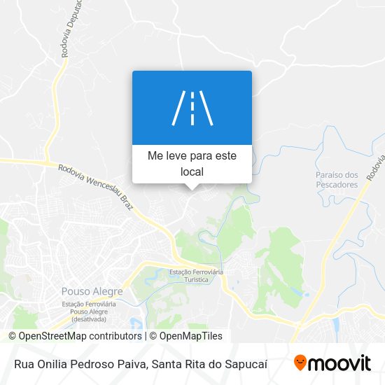 Rua Onilia Pedroso Paiva mapa