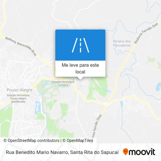 Rua Benedito Mario Navarro mapa