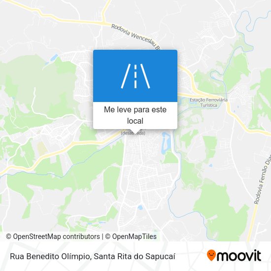 Rua Benedito Olímpio mapa