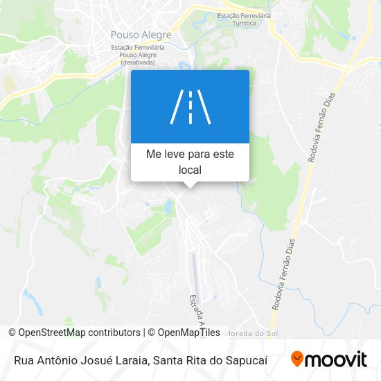 Rua Antônio Josué Laraia mapa